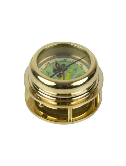 Компас штурмана с выдвижной лупой Nauticalia 3805 Ø70мм из латуни
