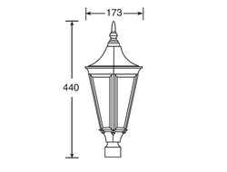 Садово-парковый светильник Leeds