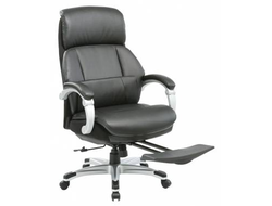 Кресло руководителя Бюрократ MIRO/BLACK подставка для ног черный кожа/кожзам