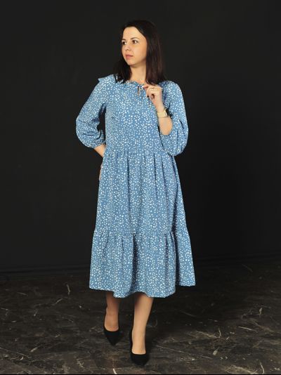 Платье: 644-0224 морская волна