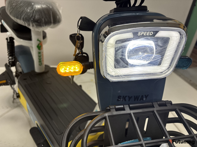 Электромопед GreenCamel Тайфун Sky Way (500W 48V12Ah ) быстросъем синий