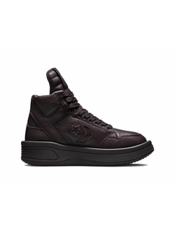Кроссовки Rick Owens DRKSHDW DRKSTAR x Converse Turbodrk Weapon коричневые высокие A01290C