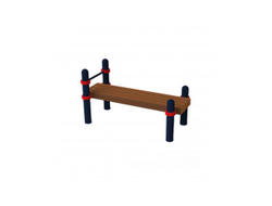Воркаут скамья для пресса с упором для ног и перекладиной 1500 мм Д-108 AVW012