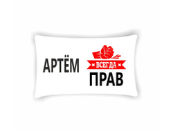 Подушка горизонтальная #23 Артём