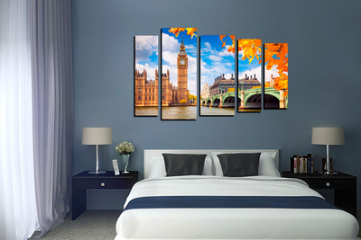 Модульная картина "Часы на башне"