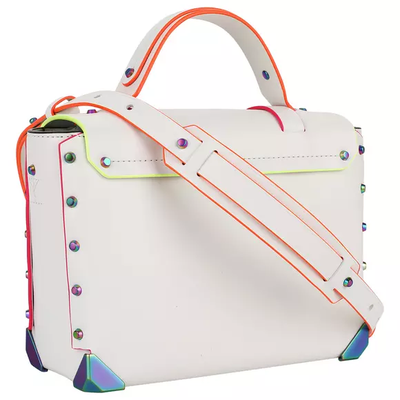 Сумка из гладкой кожи Michael Kors Manhattan белая