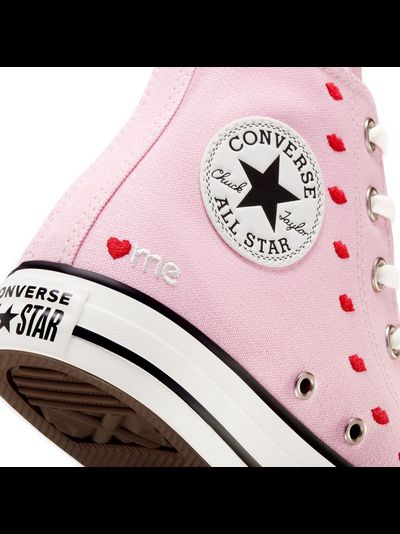 Converse Chuck 70 Valentines Day розовые высокие с губками