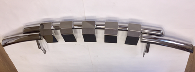 Защита переднего бампера d76/d57 клыки Uaz Patriot (Уаз Патриот)