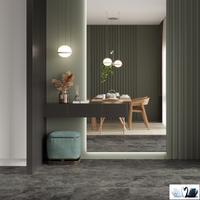 Керамогранит Laparet Galaxy Nero MR 59,5 х 59,5 см графитовый матовый