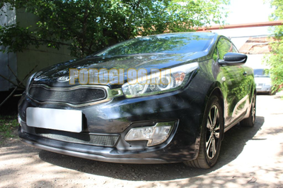 Защита радиатора KIA Pro Ceed II 2012-2015 black верх