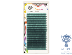 Ресницы изумрудные (emerald) Lovely - 20 линий - MIX