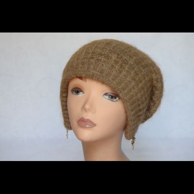 Коричневая шапка капор для женщин Vizio Италия 6188