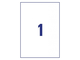 Этикетки А4 всепогодные Avery Zweckform, белый полиэстер, 210x297мм, 1шт/л, L4775-20
