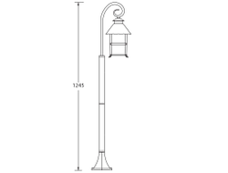 Садово-парковый светильник серии  Caior II(111см)