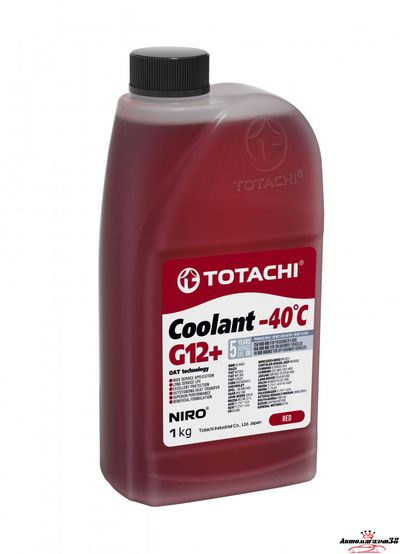 Антифриз TOTACHI NIRO COOLANT G12+ красный -40 1кг.
