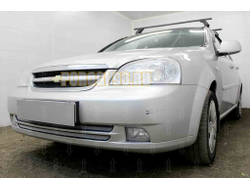 Защита радиатора Chevrolet Lacetti седан 2004-2013 (2 части) chrome