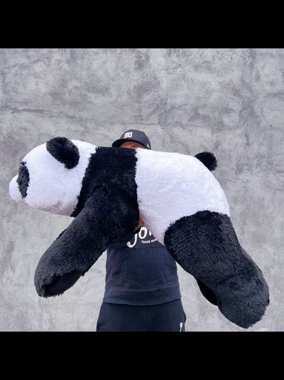 Плюшевая панда 110 см лежачая