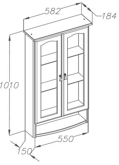 Шкаф подвесной Opadiris Риспекто 60 слоновая кость