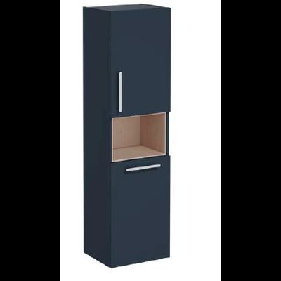 Пенал высокий, Vitra Root, 40 см, с корзиной для белья, матовый, темно-синий, правосторонний, 68012