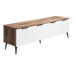 Тумба ТВ КОНТЕМПО КТ-05 Дуб Барокко янтарный/Бланж