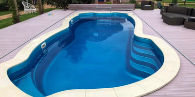 Композитный бассейн 10 х 3,7 х 1,3-1,9 "Мальта" Franmer