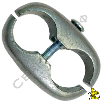 Зажим для парного соединения рукавов Messer 2х13мм алюминий 0462552