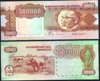 Ангола 500.000 кванза 1991 г.