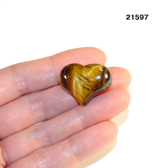 Тигровый глаз натуральный (сердце) арт.21597: 8,2г - 20*25*12мм