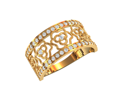 Кольцо золотое 585 пробы. Артикул: КЕ-999