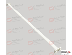 W-3842C Стяжка центральная овальная для системы базис (Basis) L=1200мм с белым покрытием