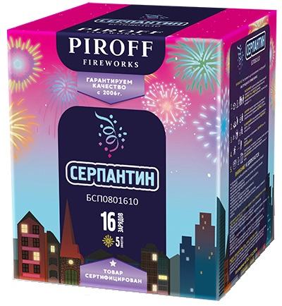 Батарея салютов СЕРПАНТИН (1" / 16 залпов)