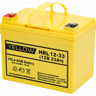 Аккумулятор AGM HRL 12-33 Yellow