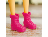 Ботинки для Барби и Скиппер тёмно-розового цвета. (1250)