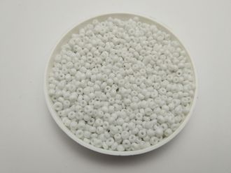 Бисер Китайский №8-41 белый непрозрачный, 50 грамм