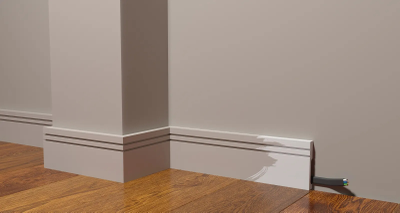 Напольный плинтус Decor-Dizayn DD717, для покраски, влагостойкий, ударопрочный, 2 метра