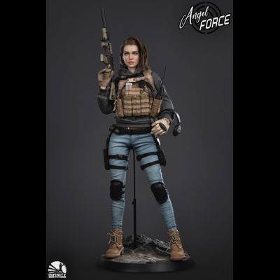 Боевая подруга Мия - Коллекционная ФИГУРКА 1/3 scale Angel Force MIA (GJKD0001) - Infinity Studio