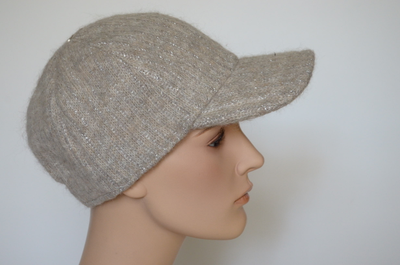 Зимняя вязаная бейсболка Vizio Италия 1001 VE серая