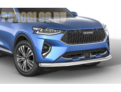 Защита переднего бампера d57 для Haval F7/F7x (2019-2022)