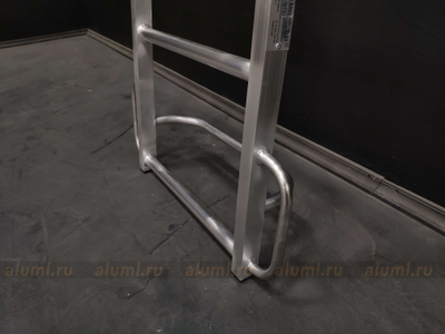 Лестница навесная с алюминиевыми крюками ЛНАак-2,5 м.