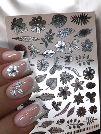 Фольгированные слайдеры Серебро AN-046