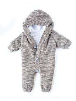 Комбинезон с подкладом бежевый