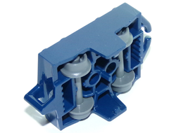 Vehicle, Base 4 x 5 Roller Coaster Car with Dark Bluish Gray Wheels 26021 / 24869, Sand Blue (26021c01)