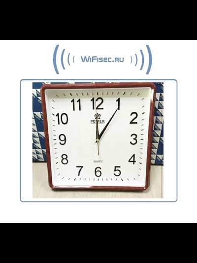 IP видеоняня WiFi/LAN (Настенные часы  квадратные) с аккумулятором и с DVR, Full HD (HDSmartIPC)