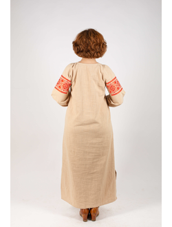 Платье славянское из крапивы  "Макошь Алатырь"