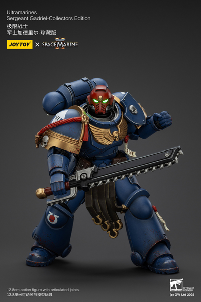 Гадриэль, сержант Ультрамаринов (Warhammer 40k, Spacemarine II) - КОЛЛЕКЦИОННАЯ ФИГУРКА 1/18 Ultramarines Collectors Edition - Sergeant Gadriel (JT01376) - JOYTOY