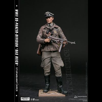 Военный танковой дивизии СС «Дас Райх» - Коллекционная фигурка 1/12 POCKET ELITE SERIES: WWII SS-Panzer-Division "Das Reich" (PES003) - DAMTOYS