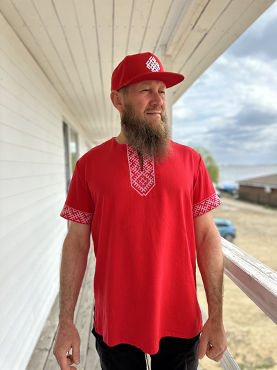 Рубаха с коротким рукавом «Лестница в небо»