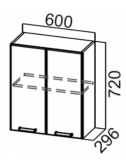 Шкаф навесной 600