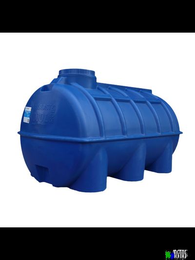 Емкость 1000 литров горизонтальная  синяя