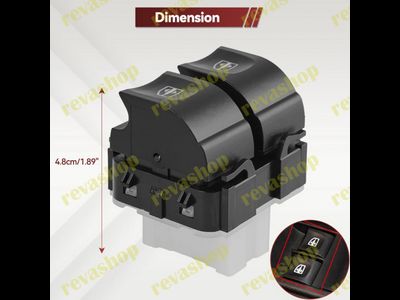 Кнопки управления стеклоподъемниками Renault 254117873R